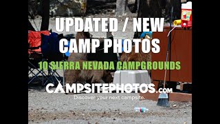 Updated Camp Photos  10 Sierra Nevada Campgrounds Nov 2024 [upl. by Ahsineg]