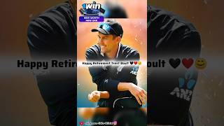 Happy Retirement Trent Boult 🖤  shorts viral youtubeshorts trending trentboult cricket t20wc [upl. by Narahs586]