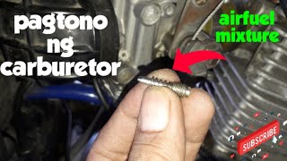 Paano magtono ng carburetor air fuel mixture [upl. by Yasnil]