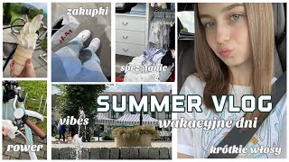 SUMMER VLOG ścięłam włosy haul sprzątam szafę vintedrower [upl. by Enert687]