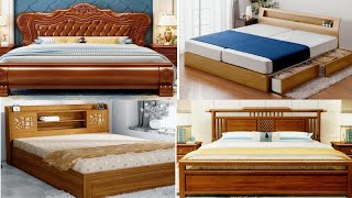 Wooden simple bed design latest model  Top 20 affordable bed design simple and decent [upl. by Alinna]