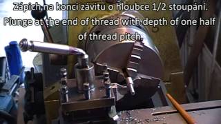 Soustružení na soustruhu začínáme Turning on a metal lathe for beginners [upl. by Onairot64]