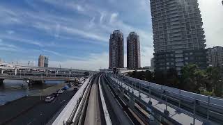 Monorail Yurikamome Japan  Driverless Train travel travelling visit japan [upl. by Atila]