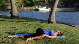 Lying spinal twist Supta matsyendrasana [upl. by Means]