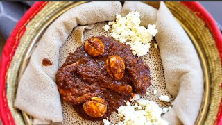 How to make Spicy Ethiopian chicken Stew Doro wot [upl. by Hellene]