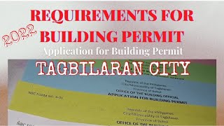 REQUIREMENTS FOR BUILDING PERMIT  TAGBILARAN CITY  BOHOL buildingpermit [upl. by Alleacim995]