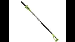 EARTHWISE 18Volt Cordless Rechargeable 10quot Pole Saw [upl. by Anpas]