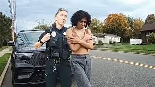 Drunk Karen Arrested After Trying To Bully Cops  Karens Getting Arrested By Police [upl. by Anaicilef43]