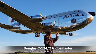 ULTRA LIGHTWEIGHT RC DOUGLAS C1242 GLOBEMASTER [upl. by Lairea]