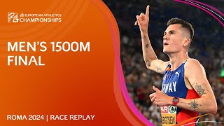 INVINCIBLE Ingebrigtsen 💫 Mens 1500m final replay  Roma 2024 [upl. by Lalittah]