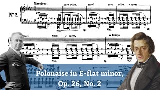 Josef Hofmann plays Chopins Polonaise in E flat minor Op 26 No 2 1938 [upl. by Heyward792]