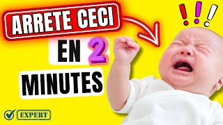 BEBE PLEURE TROP 😢🆘 3 TRUCS ÉPATANTS POUR VITE ARRÊTER LES PLEURS DE BÉBÉ la nuit et le jour 👶 [upl. by Tteraj]