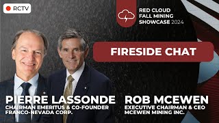 Pierre Lassonde and Rob McEwen  Red Clouds Fall Mining Showcase 2024 [upl. by Airyt]