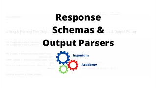 Format Instructions with Response Schemas and Output Parser  Langchain  Ingenium Academy [upl. by Ivel]