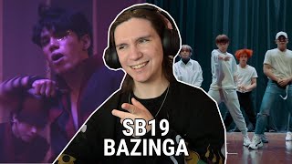 DANCER REACTS TO SB19  Bazinga Music Video amp Dance Rehearsal [upl. by Neevan]