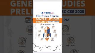 Fast Track Course  General Studies Prelims  UPSC CSE 2025  Starting from 19th November 1 PM [upl. by Hashim]