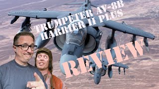 IPMS Trumpeter 132 Scale AV8B Harrier II Plus Review [upl. by Benildis]