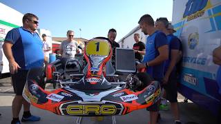 Warm up engine FIA European KZ2 KZ Champs Lonato 2018 [upl. by Akimihs]