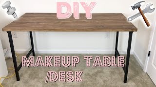 DIY MAKEUP VANITY  DESK [upl. by Ehr]