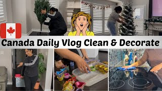 Canada Daily Productive Cleaning amp Organization Vlog Decorating For Christmas soniastyleofliving [upl. by Aernda]