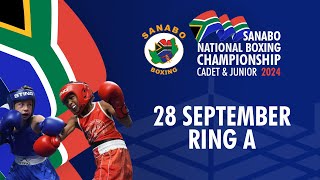 28 September  RING A  SANABO National Boxing Championships Junior amp Cadet [upl. by Dettmer]