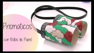 Manualidades  Prismaticos con rollos de papel higienico [upl. by Atinar289]