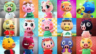 All 15 Pig Villager House Interiors  Truffles is Sick [upl. by Bannasch125]