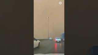 apocalypse in sky in Saudi Arabia RIYADH SANDSTORM mar 5 2022 [upl. by Sudoeht]