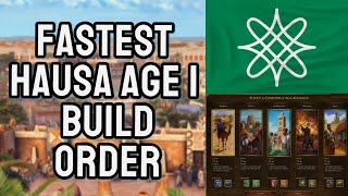 Fastest Hausa Age I Build Order AOE3DE [upl. by Pulsifer]