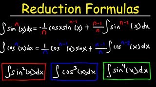 Reduction Formulas For Integration [upl. by Cheadle882]