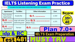 IELTS Listening Practice Test 2024 with Answers Real Exam  481 [upl. by Bradan]