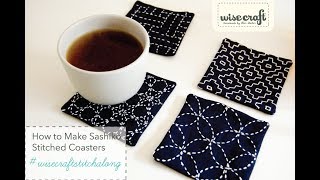 wisecraftstitchalong Coaster 4Kakinohana Persimmon Blossom [upl. by Madel341]