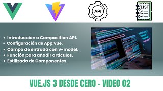 VUE 3 desde CERO COMPOSITION API Variables REACTIVAS y uso del ref  Video 02 [upl. by Aurita775]