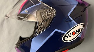 Unboxing the Suomy Track1 Bastianini Replica helmet [upl. by Nonnac]