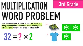 3rd Grade Multiplication Word Problem Practice [upl. by Netaf]