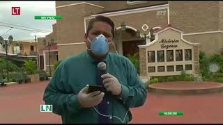 Coronavirus  Periodista ecuatoriano se quiebra en pleno despacho en vivo [upl. by Plerre687]