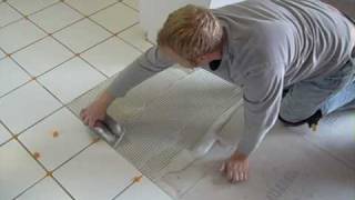 Ceramic Tile Installation  Applying ThinSet Mortor Properly [upl. by Adnwahsor]