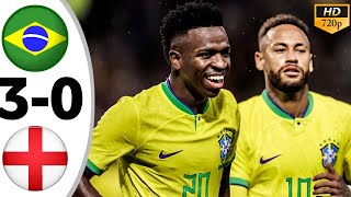 Brasil vs England 30  All Goals amp Highlights 2024 [upl. by Hoeve]