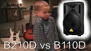 BEHRINGER EUROLIVE b110d vs b210d speaker review [upl. by Marina]