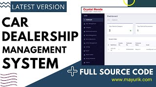 Car dealership management system project  Showroom management system  PHP full sourcecode download [upl. by Schaumberger923]