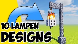 Minecraft Laterne bauen  10 geniale Designs für deine Lampen [upl. by Oicul]