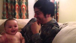 Baby Laughs when Dad Sneezes [upl. by Sukin]