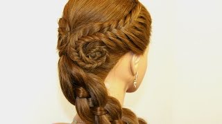 Easy hairstyle for long hair Fishtail Braids Four 4 Strand Braid [upl. by Inol]