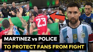 Emiliano Martínez vs Brazilian police to protect Argentina fans [upl. by Anceline431]