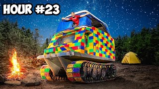 Surviving 24 Hours In My Lego Tank [upl. by Ekalb]