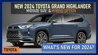 NEW 2024 TOYOTA GRANDHIGHLANDER  PRICE HIGHLIGHT amp HYBRID OPTION [upl. by Enilaf]