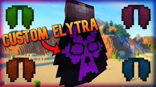 How to Customize or Dye an Elytra in Minecraft  Customizable Elytra Mod [upl. by Ydnis]