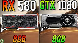 RX 580 8GB vs GTX 1080 8GB  Tested in 2023 [upl. by Hellene]