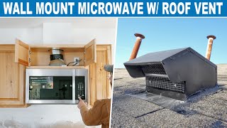 How To Vent a Microwave  Fan Though the Roof Completely DIY [upl. by Omora]