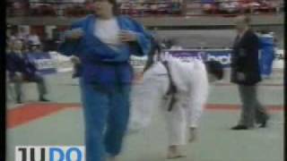 JUDO 1993 European Championships Beata Maksymow POL  Karin Kutz GER [upl. by Leal928]